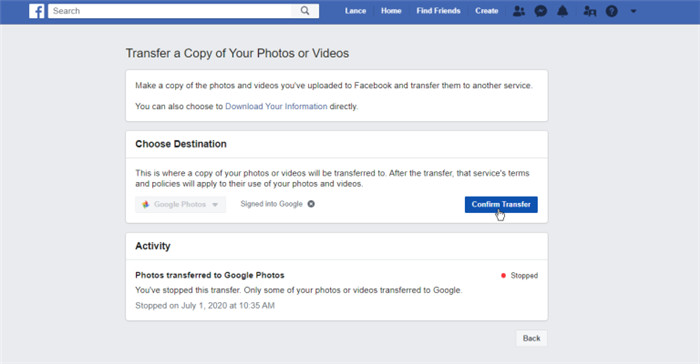 如何将您的Facebook照片和视频传输到Google Photos(6)