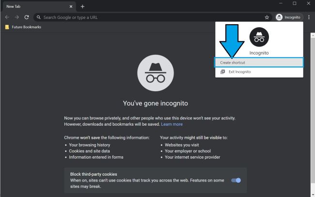 Google Chrome简化了隐身模式可以通过桌面快捷方式启动它(2)