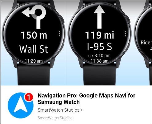 如何在三星Galaxy Smartwatch上使用Google地图(1)