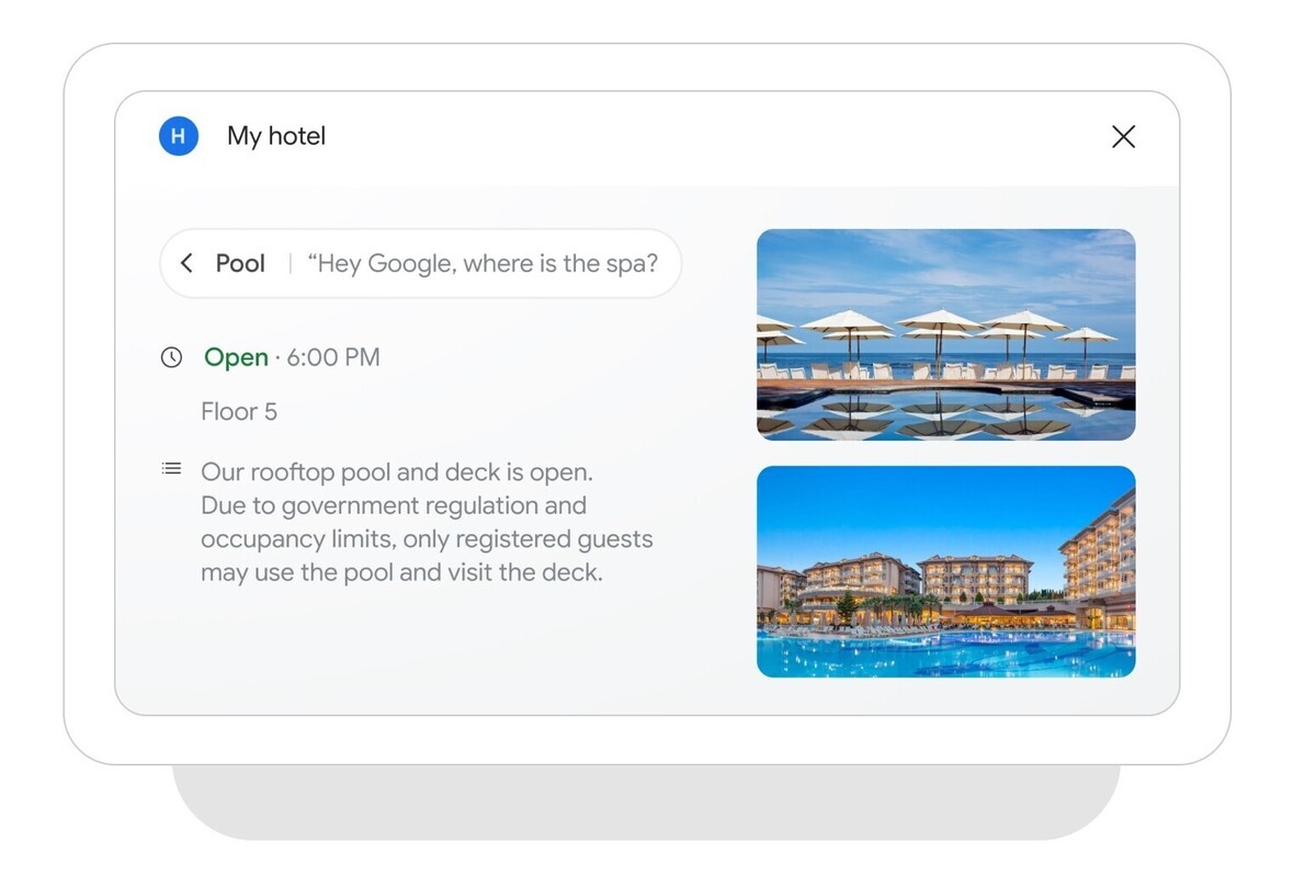 Google Nest Hub可能会与您一起入住下一个酒店