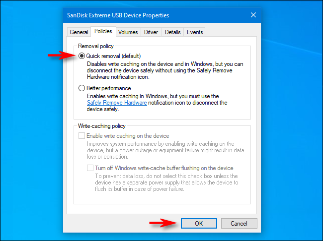 如何在Windows 10上再也不会安全删除USB驱动器(4)