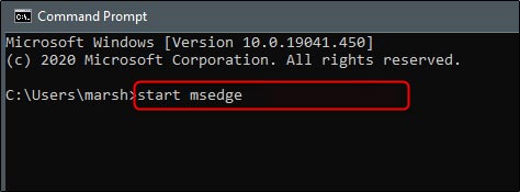 如何在Windows 10上使用命令提示符打开Microsoft Edge(3)