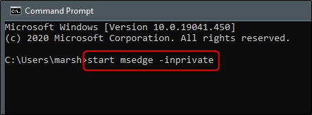如何在Windows 10上使用命令提示符打开Microsoft Edge(5)