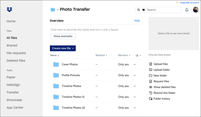 如何将您的Facebook照片和视频传输到Dropbox(9)