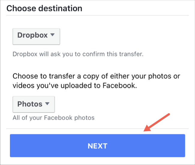 如何将您的Facebook照片和视频传输到Dropbox(13)