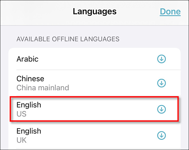 如何在iPhone上的Apple的Translate App中启用离线翻译(6)