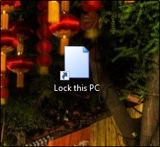 如何创建用于锁定Windows 10 PC的桌面快捷方式(4)