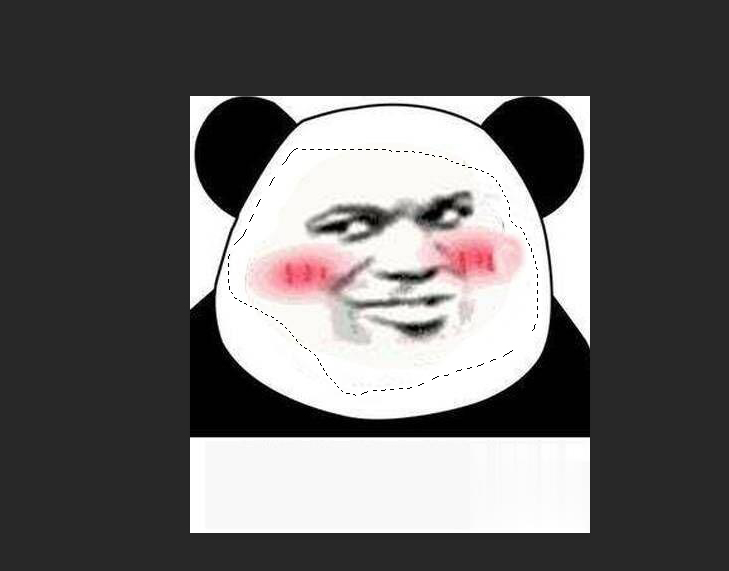 用ps怎么做熊猫脸表情包(2)