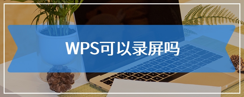 WPS可以录屏吗