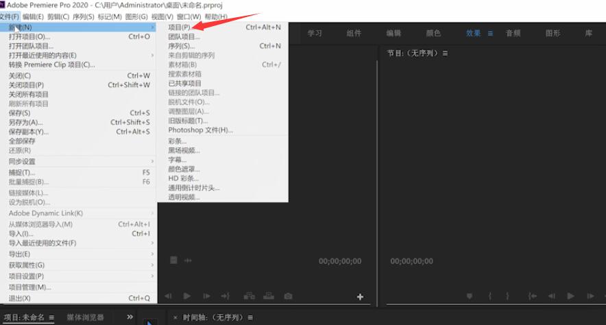 PR导入怎么用