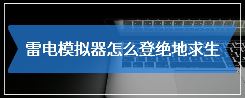 雷电模拟器怎么登绝地求生