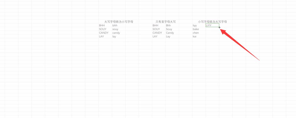 怎么转变excel的英文字母大小写(7)