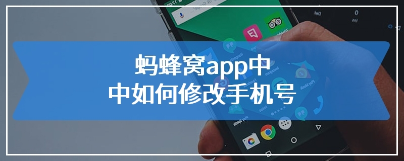 蚂蜂窝app中如何修改手机号