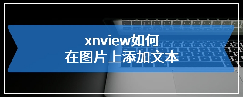 xnview如何在图片上添加文本