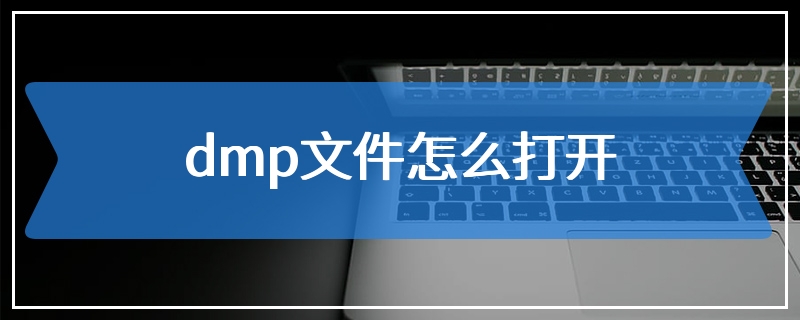 dmp文件怎么打开