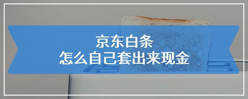 京东白条怎么自己套出来现金