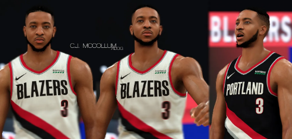 NBA2K21开拓者CJ麦科勒姆MOD