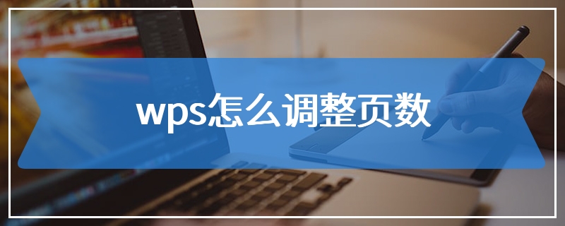 wps怎么调整页数