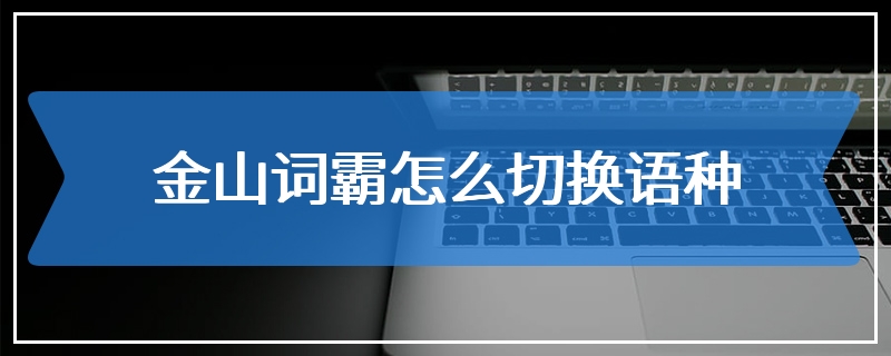 金山词霸怎么切换语种