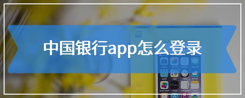 中国银行app怎么登录