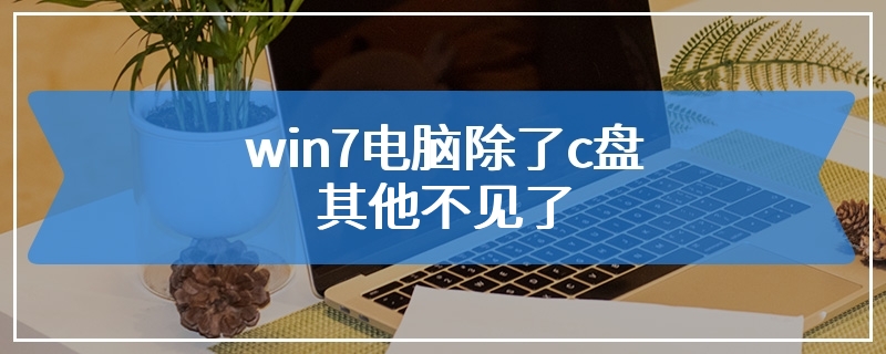 win7电脑除了c盘其他不见了