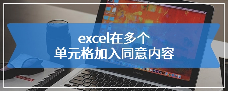 excel在多个单元格加入同意内容