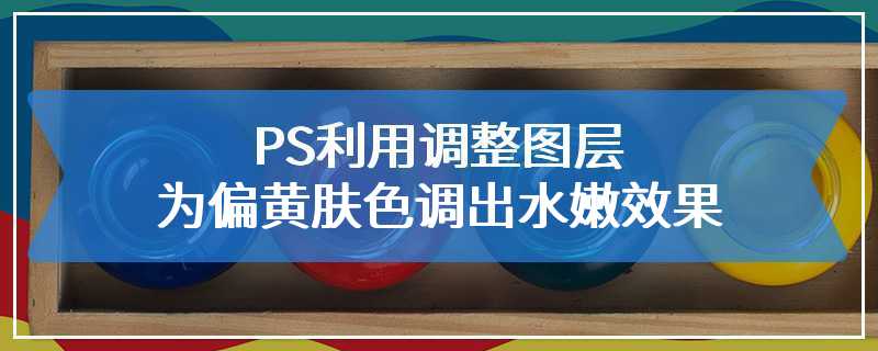 PS利用调整图层为偏黄肤色调出水嫩效果