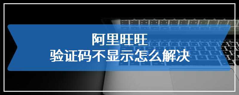 阿里旺旺验证码不显示怎么解决