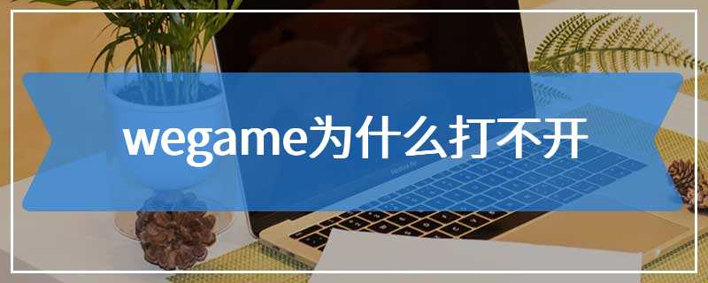 wegame为什么打不开