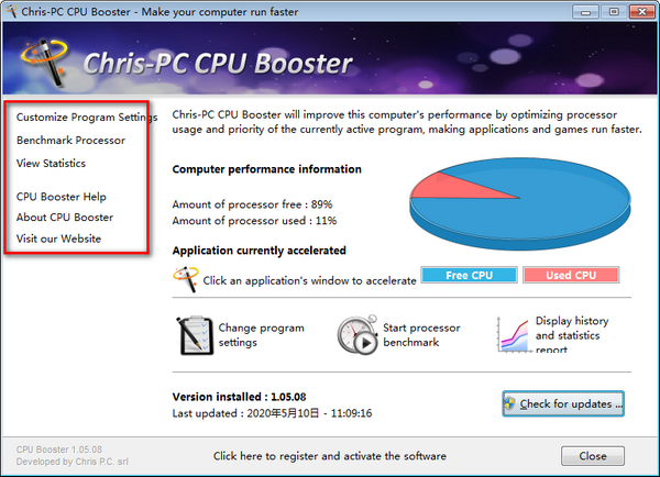 Chris-PC CPU Booster(CPU优化软件)