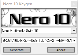 nero10序列号生成器