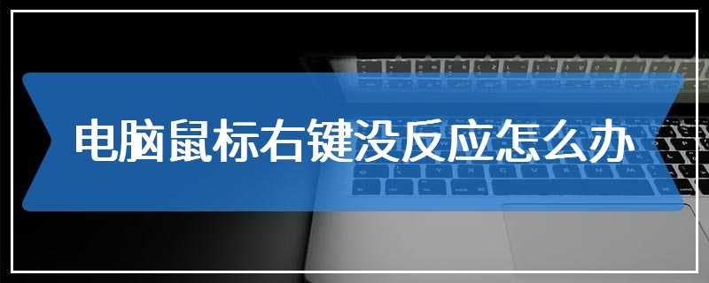 电脑鼠标右键没反应怎么办