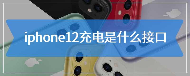 iphone12充电是什么接口