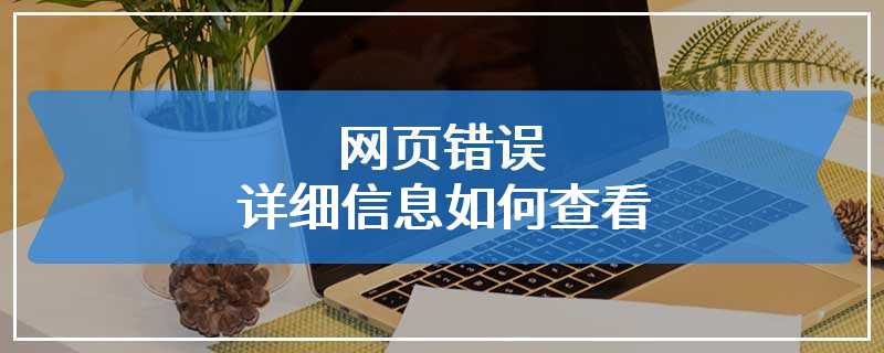 网页错误详细信息如何查看