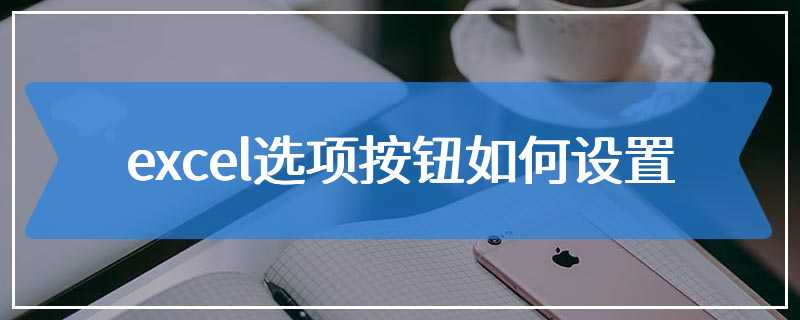 excel选项按钮如何设置