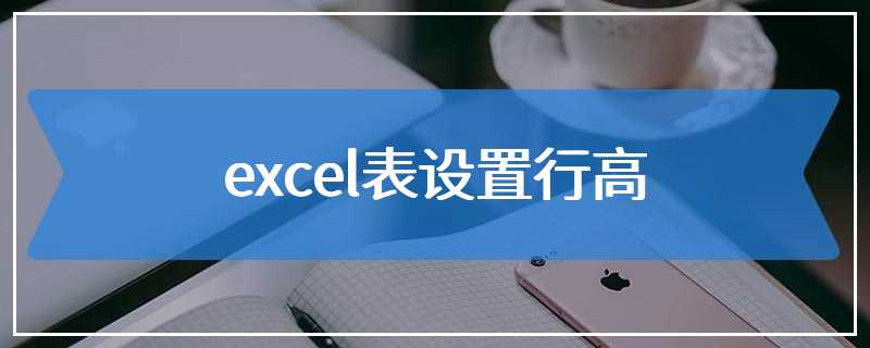 excel表设置行高