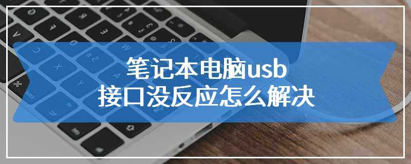 笔记本电脑usb接口没反应怎么解决