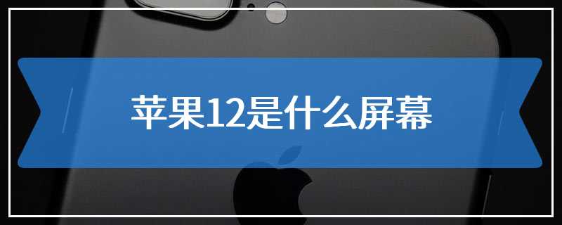 苹果12是什么屏幕