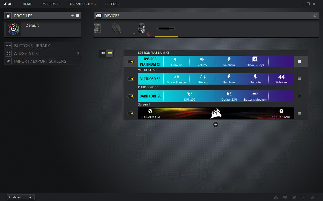 CORSAIR iCUE NEXUS