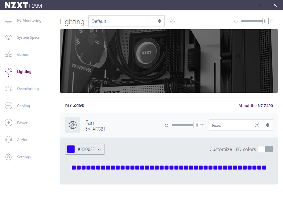 NZXT N7 Z490 MATTE BLACK