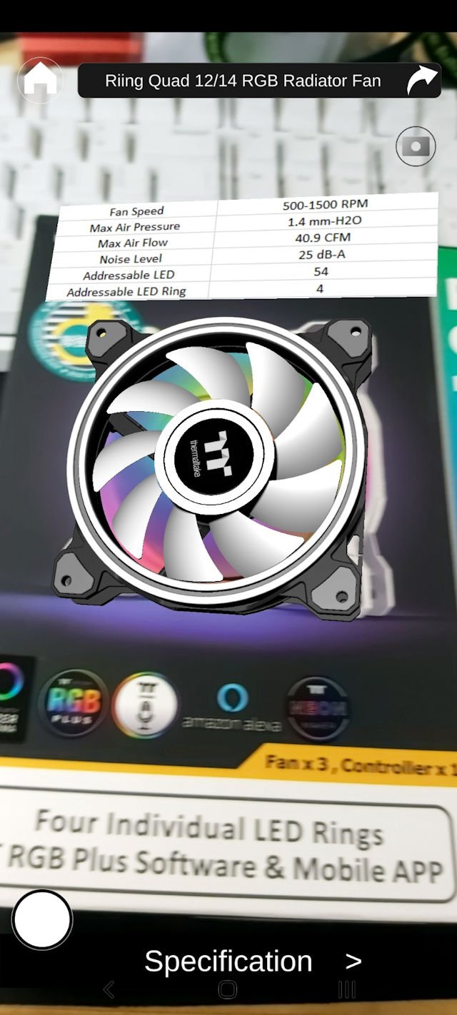 54 颗 LED、4 环灯效 Thermaltake Riing Quad 12 RGB 风扇(16)