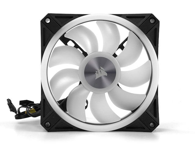 双面四环、34 颗 RGB LED CORSAIR iCUE QL120 RGB 12cm PWM 风扇(2)
