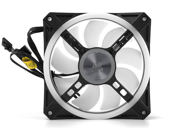 双面四环、34 颗 RGB LED CORSAIR iCUE QL120 RGB 12cm PWM 风扇(3)