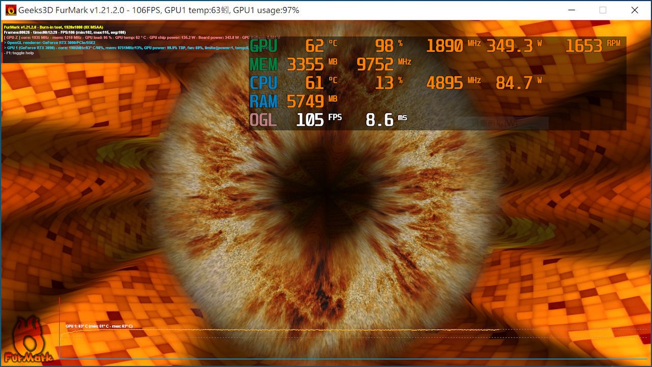 ASUS TUF RTX 3090 O24G GAMING显示卡