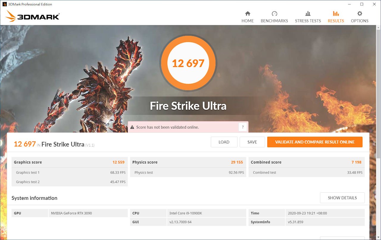 ASUS TUF RTX 3090 O24G GAMING显示卡