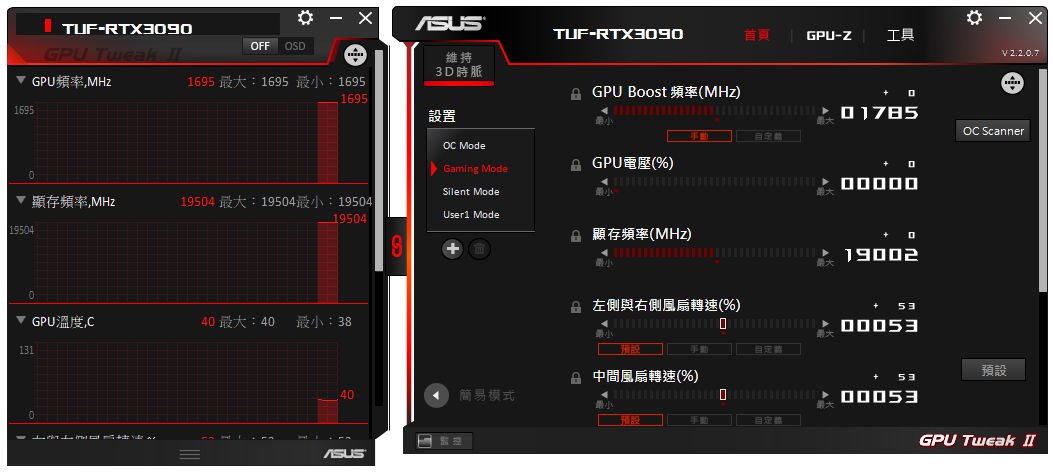 ASUS TUF RTX 3090 O24G GAMING显示卡