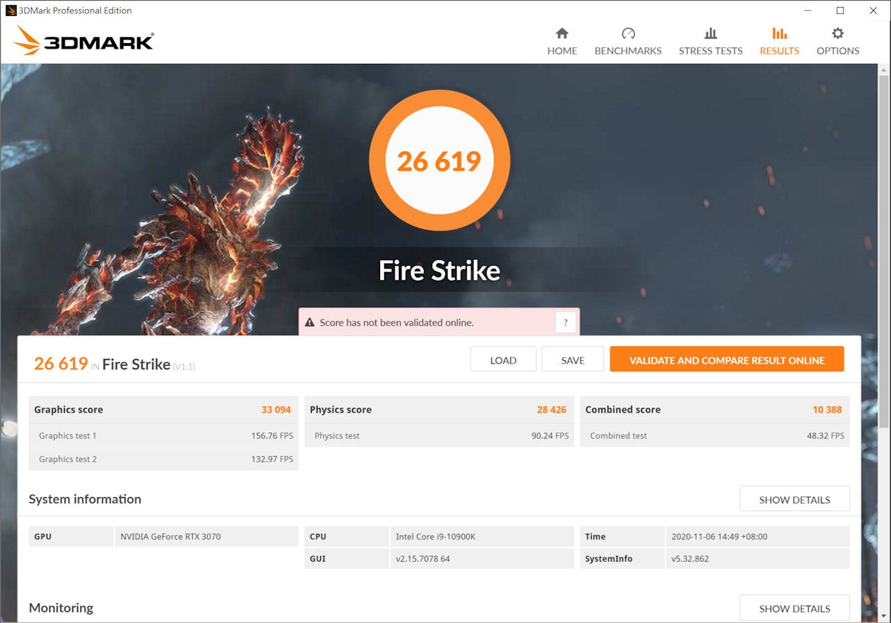 GALAX GeForce RTX 3070 SG