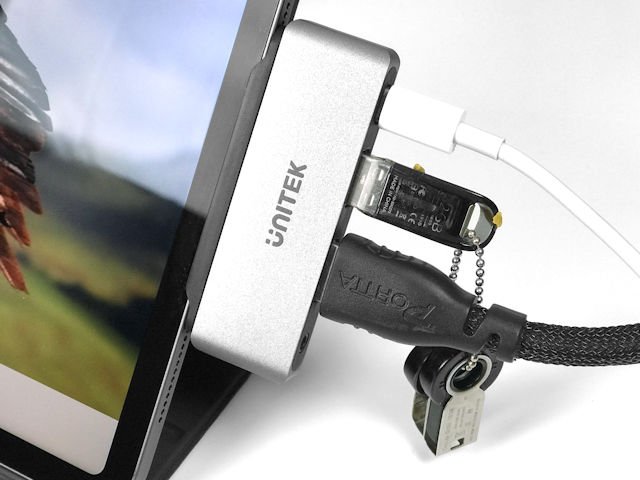为 iPad Pro 扩展 I/O 功能 UNITEK uHUB Q4 Lite for iPad Pro(5)