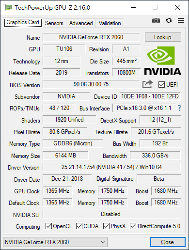 RTX 2060 TWIN X2