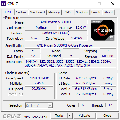 AMD Ryzen 5 3600XT